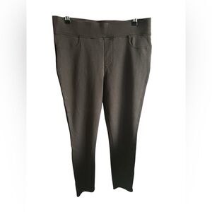 ST JOHNS BAY Women’s Size Large Strechy Brown Faux Pocket Casual Dress Pants